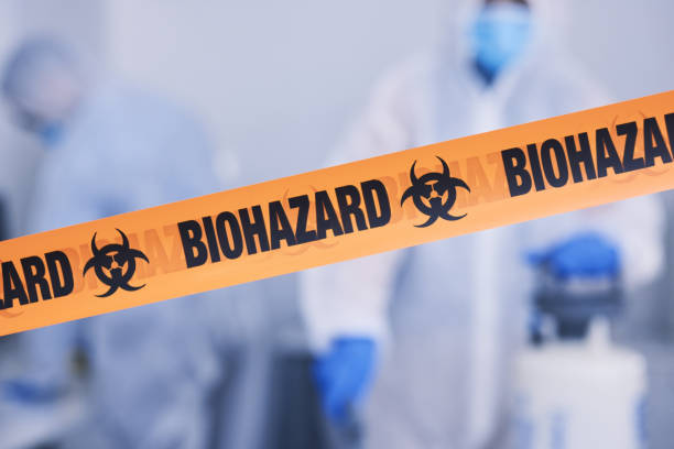 Professional Biohazard Cleanup technician working in Granger, IN